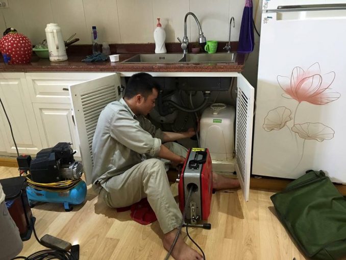 thông bồn rửa chén quận 8