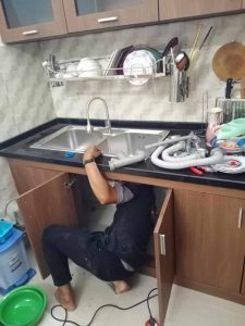 thông tắc chậu rửa bát tại quốc oai