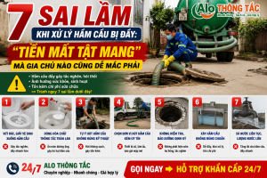 Sai Lầm Khi Xử Lý Hầm Cầu Bị Đầy