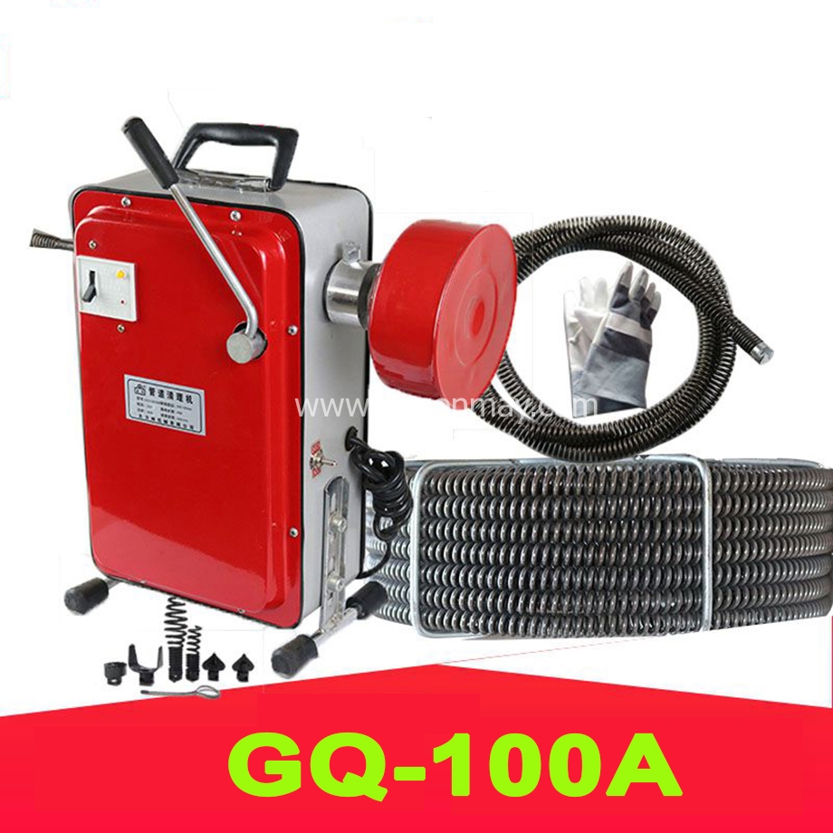 Cấu tạo chi tiết máy thông cống lò xo XT100A