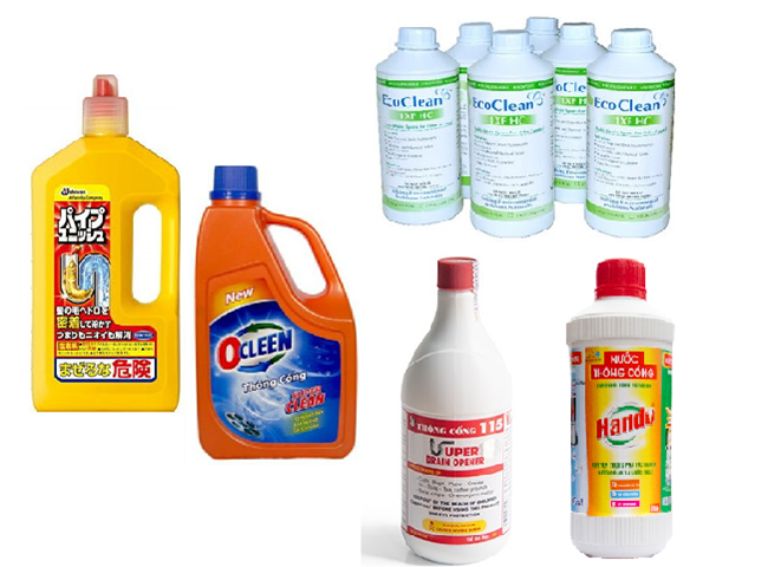 nước thông cống nghẹt