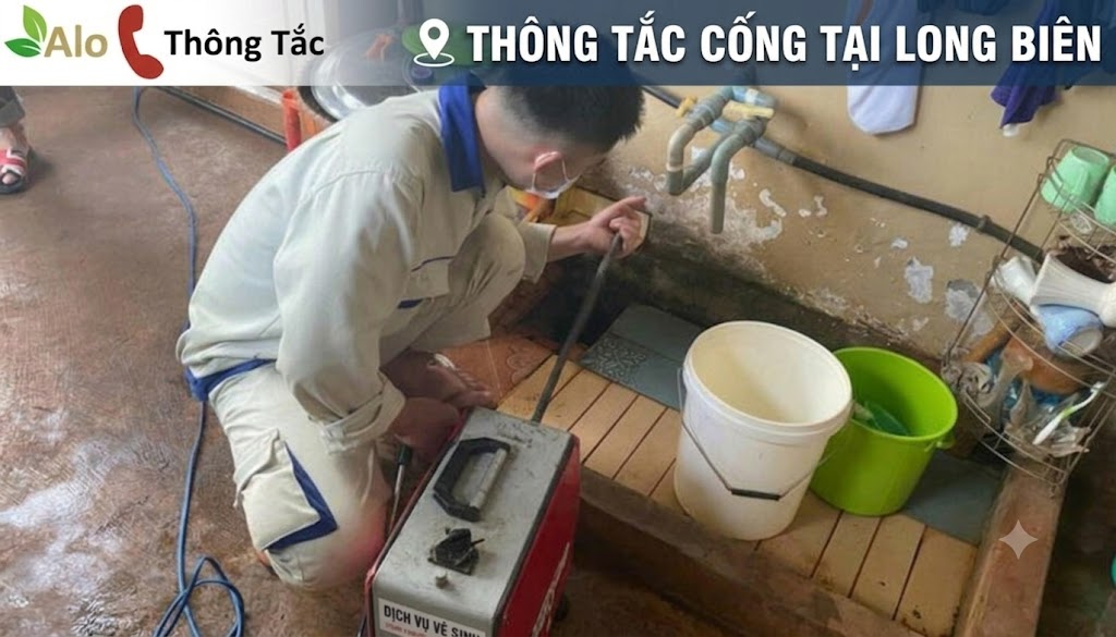 Thông Tắc Cống Tại Long Biên