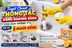 Thông Tắc Bằng Baking Soda