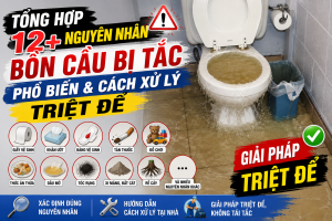 Nguyên Nhân Bồn Cầu Bị Tắc