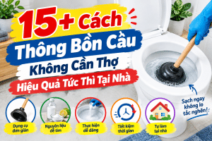 Cách Thông Bồn Cầu Không Cần Thợ