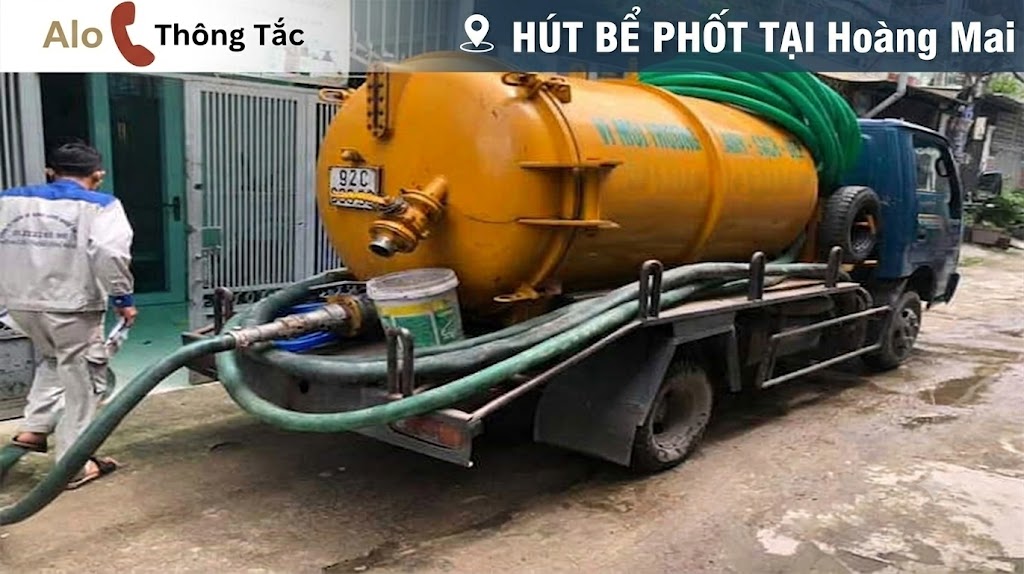 Hút bể phốt tại Hoàng Mai