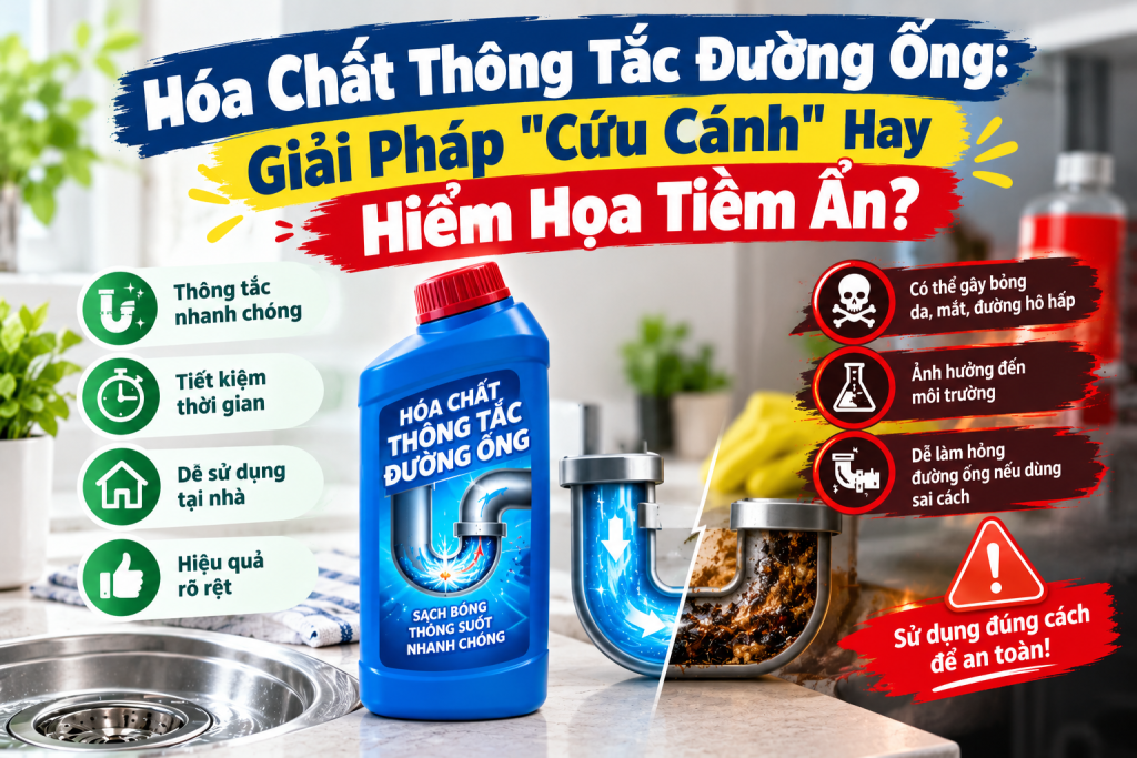 Hóa Chất Thông Tắc Đường Ống