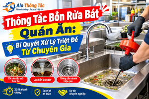 Thông Tắc Bồn Rửa Bát Quán Ăn