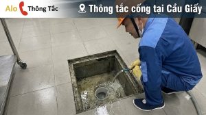 Thông Tắc Cống Tại Cầu Giấy