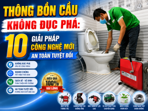 Thông Bồn Cầu Không Đục Phá