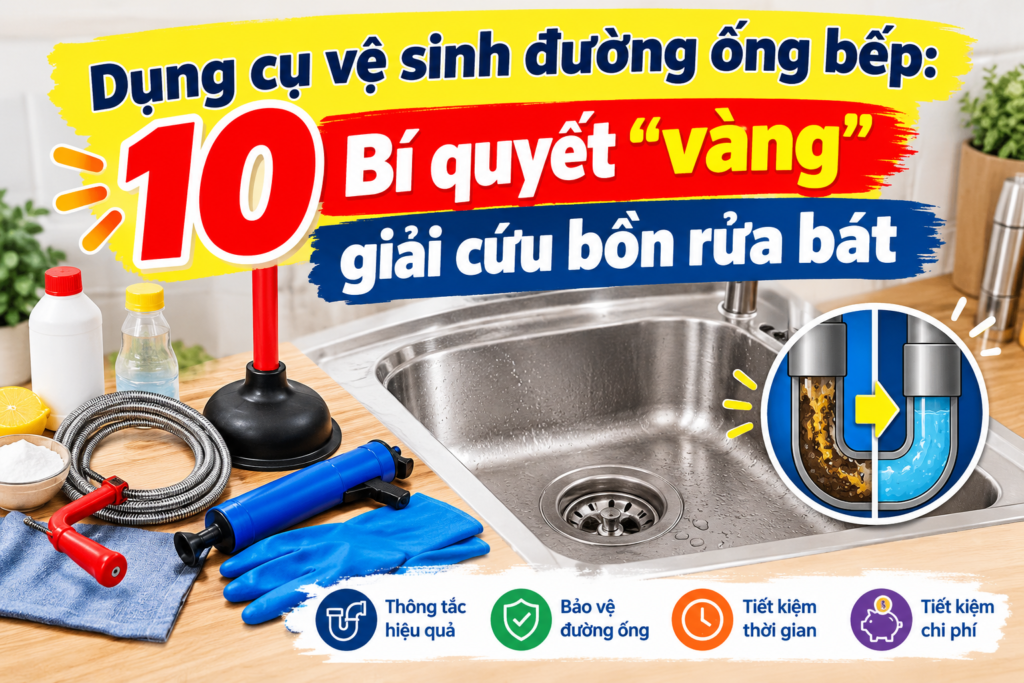 Dụng cụ vệ sinh đường ống bếp