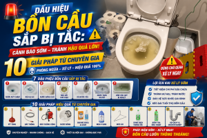 Dấu Hiệu Bồn Cầu Sắp Bị Tắc