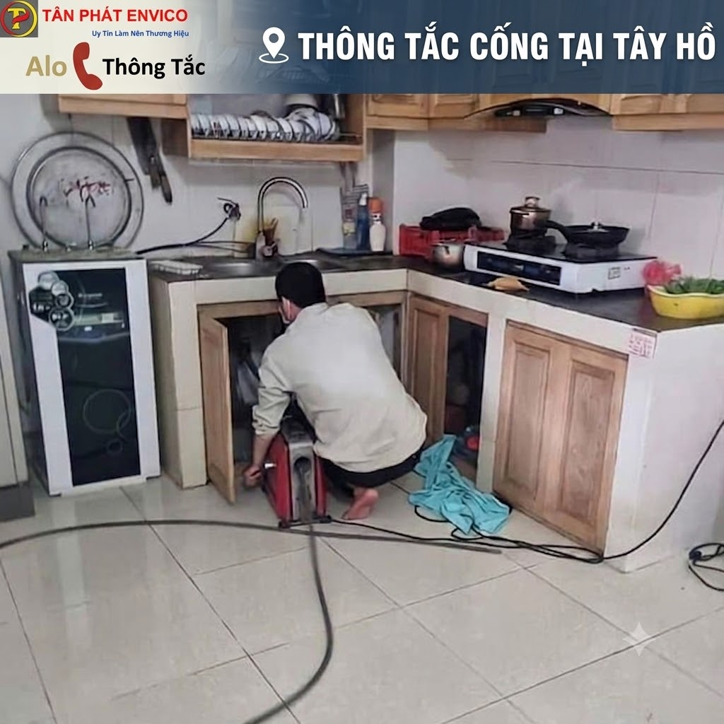 Thông Tắc Cống Tại Tây Hồ