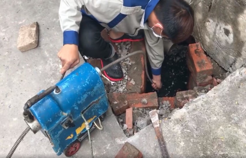 thông cống nghẹt cát hải