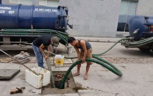 hút bể phốt tại quận kiến an