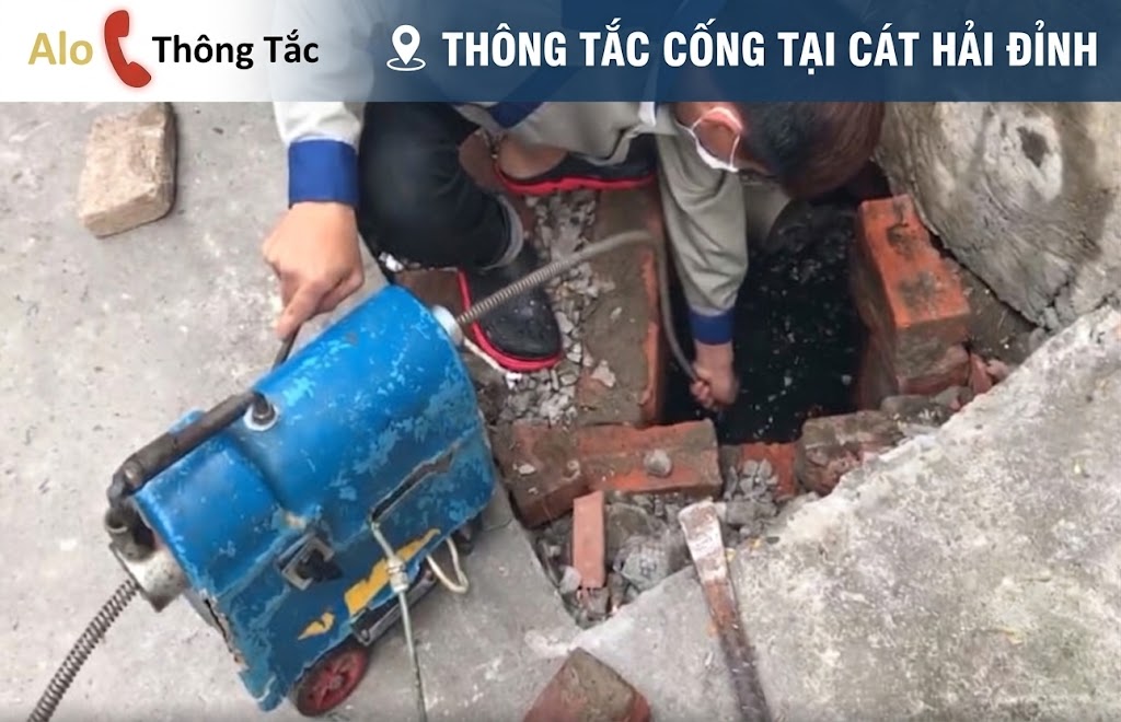 thông tắc cống tại Cát Hải