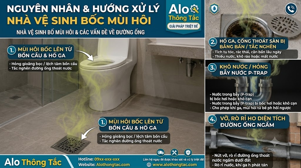 Dịch vụ xử lý mùi hôi nhà vệ sinh tại An Giang chuyên nghiệp và triệt để