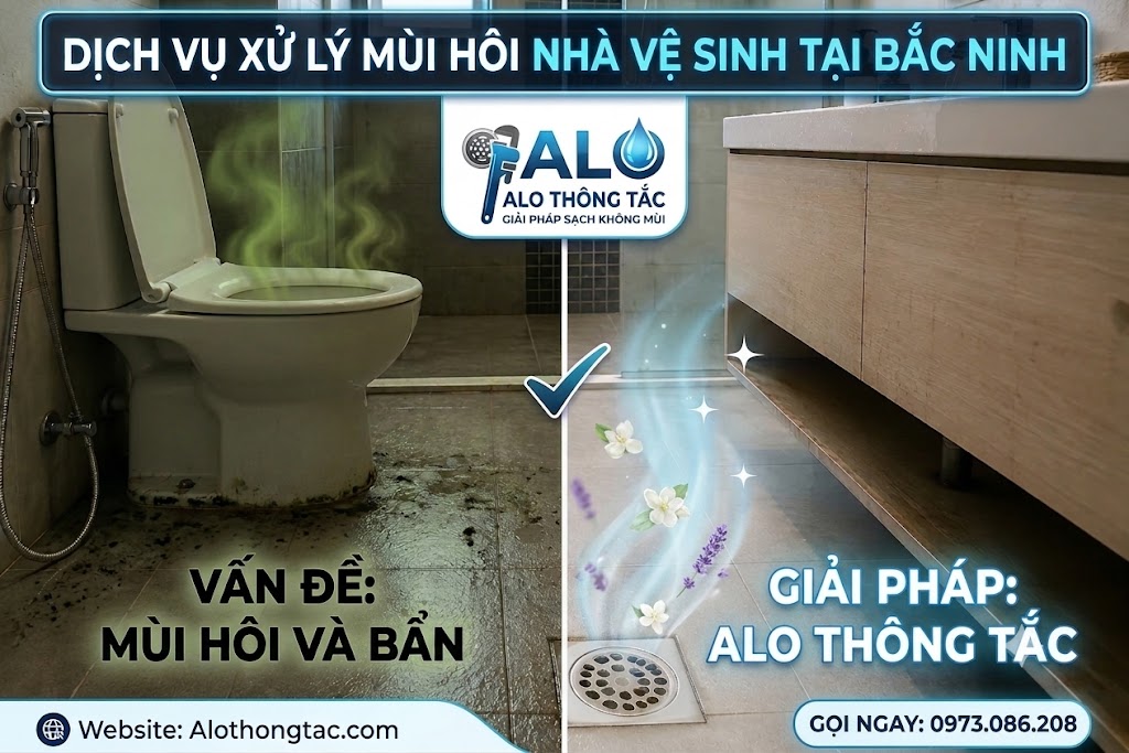 xử lý mùi hôi nhà vệ sinh tai bắc ninh